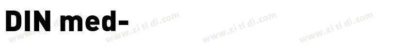 DIN med字体转换